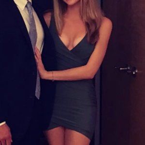 Hello Molly Olive Green Body-con Mini Dress